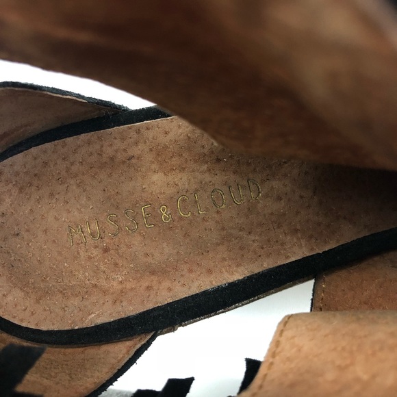 MUSSE and CLOUD Galia Fringe Peep Toe Booties - Picture 6 of 8